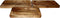 HSM Collection-Decoratieve Dienbladen -46x26x3/20x23x3/36x20x3-Naturel-Mango
