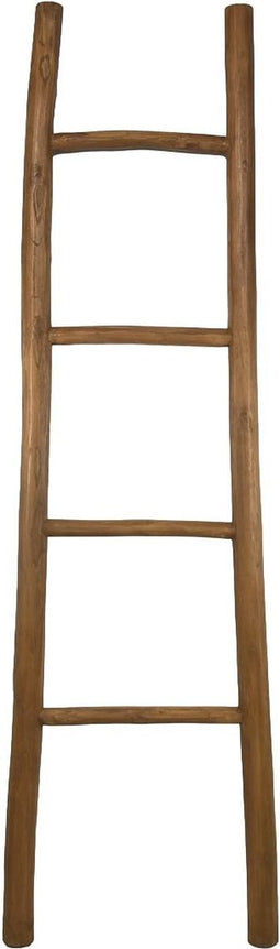 HSM Collection-Decoratieve Ladder -35-45x5x150-Bruin-Teak