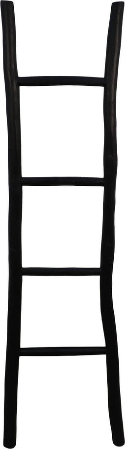 HSM Collection-Decoratieve Ladder -45x4x150-Zwart-Teak