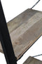 HSM Collection Decoratieve ladder - mangohout/ijzer - powdercoated black