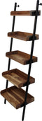 HSM Collection Decoratieve ladder - powdercoated black - acacia