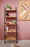 HSM Collection Decoratieve ladder - powdercoated black - acacia