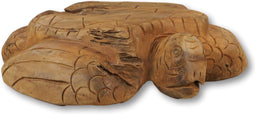 HSM Collection-Decoratieve Schildpad-55x40x25-Naturel-Teak