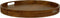 HSM Collection-Dienblad Sand-Ø50x5-Bruin-Teak