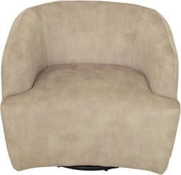 HSM Collection-Draaifauteuil Adore 01-80x77x71-Wit/Zwart-Stof/Metaal