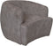 HSM Collection-Draaifauteuil Adore 01-80x77x71-Wit/Zwart-Stof/Metaal