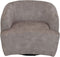 HSM Collection-Draaifauteuil Adore 01-80x77x71-Wit/Zwart-Stof/Metaal