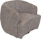 HSM Collection-Draaifauteuil Adore 01-80x77x71-Wit/Zwart-Stof/Metaal