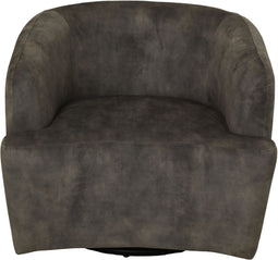 HSM Collection-Draaifauteuil Adore 180-80x77x71-Dolfijn Grijs/Zwart-Stof/Metaal