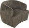 HSM Collection-Draaifauteuil Adore 180-80x77x71-Dolfijn Grijs/Zwart-Stof/Metaal