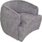 HSM Collection-Draaifauteuil Adore 180-80x77x71-Dolfijn Grijs/Zwart-Stof/Metaal