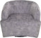HSM Collection-Draaifauteuil Adore 180-80x77x71-Dolfijn Grijs/Zwart-Stof/Metaal