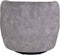 HSM Collection-Draaifauteuil Adore 180-80x77x71-Dolfijn Grijs/Zwart-Stof/Metaal