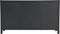 HSM Collection-Dressoir 3 Deur-150x42x85-Zwart-Teak Fineer