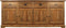 HSM Collection Dressoir 4-deurs - antiek - teak