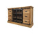 HSM Collection-Dressoir Blackburn 2 Deur 6 La-2-140x43x85-Naturel/Zwart-Teak/Metaal