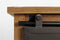 HSM Collection-Dressoir Blackburn 2 Deur 6 La-1-140x43x85-Naturel/Zwart-Teak/Metaal