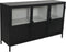 HSM Collection - Dressoir Bronx - 140x40x85 - Zwart/grijs - Metaal