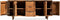 HSM Collection-Dressoir Tide 4 Deur 3 La-190x45x80-Bruin-Mango