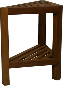 HSM Collection-Driehoekige Tuinbijzettafel-46x30x46.5-Naturel-Teak