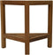 HSM Collection-Driehoekige Tuinbijzettafel-46x30x46.5-Naturel-Teak