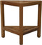 HSM Collection-Driehoekige Tuinbijzettafel-46x30x46.5-Naturel-Teak
