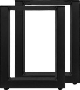 HSM Collection-Eetbankpoten Model U S/2-32x10x42 (80x40mm)-Zwart-Metaal