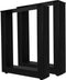 HSM Collection-Eetbankpoten Model U S/2-32x10x42 (80x40mm)-Zwart-Metaal