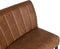 HSM Collection-Eetkamerbank Texas-68x55x88-Cognac/Zwart-Leder/Metaal