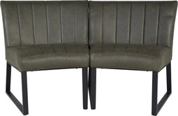 HSM Collection Eetkamerbank Texas Leder Groen