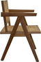 HSM Collection-Eetkamerstoel-56x52x83-Naturel-Rotan/Teak
