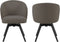 HSM Collection-Eetkamerstoel Alma + Armleuning-80x58,5x60-Antraciet/Zwart-Stof/Metaal