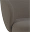 HSM Collection-Eetkamerstoel Alma + Armleuning-80x58,5x60-Antraciet/Zwart-Stof/Metaal