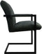 HSM Collection-Eetkamerstoel Boston S/2-56x68x89-Licht Groen/Zwart-Stof/Metaal