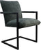 HSM Collection-Eetkamerstoel Boston S/2-56x68x89-Licht Groen/Zwart-Stof/Metaal