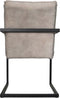 HSM Collection-Eetkamerstoel Boston S/2-56x68x89-Naturel/Zwart-Stof/Metaal