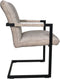 HSM Collection-Eetkamerstoel Boston S/2-56x68x89-Naturel/Zwart-Stof/Metaal
