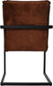 HSM Collection-Eetkamerstoel Boston S/2-56x68x89-Bruin/Zwart-Stof/Metaal