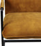 HSM Collection-Eetkamerstoel Boston S/2-56x68x89-Goud/Zwart-Stof/Metaal
