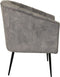 HSM Collection-Eetkamerstoel Chester-60x63x83-Dolfijn Grijs/Zwart-Stof/Metaal