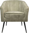 HSM Collection-Eetkamerstoel Chester-60x63x83-Wit/Zwart-Stof/Metaal