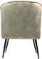 HSM Collection-Eetkamerstoel Chester-60x63x83-Wit/Zwart-Stof/Metaal