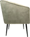 HSM Collection-Eetkamerstoel Chester-60x63x83-Wit/Zwart-Stof/Metaal
