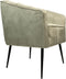 HSM Collection-Eetkamerstoel Chester-60x63x83-Wit/Zwart-Stof/Metaal