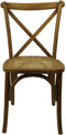 HSM Collection-Eetkamerstoel Cross-48x45x90-Naturel-Rotan/Teak