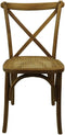 HSM Collection-Eetkamerstoel Cross-48x45x90-Naturel-Rotan/Teak