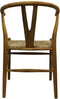 HSM Collection-Eetkamerstoel Delilah-50x41x78-Naturel-Teak/Bananenblad