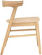 HSM Collection-Eetkamerstoel Flow-53x59x73-Naturel-Teak