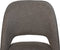 HSM Collection -Eetkamerstoel Jenna - Set van 2 - 62x54x87 - bruin/zwart - Katoe