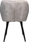 HSM Collection-Eetkamerstoel Liverpool S/2-56x61x79-Beige/Zwart-Stof/Metaal